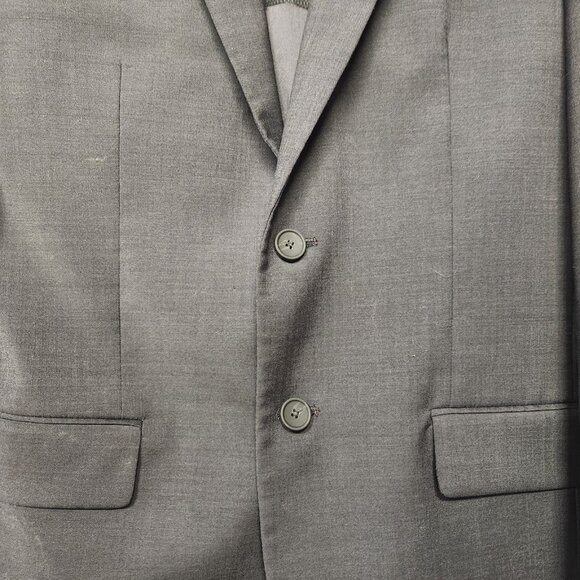 Jos A Bank Men's 40R Travel Tech Gray Slim Fit Two Button Sports Coat Slim Fit - Picture 4 of 9